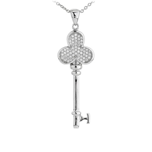 pendentif femme argent zirconium 8300961