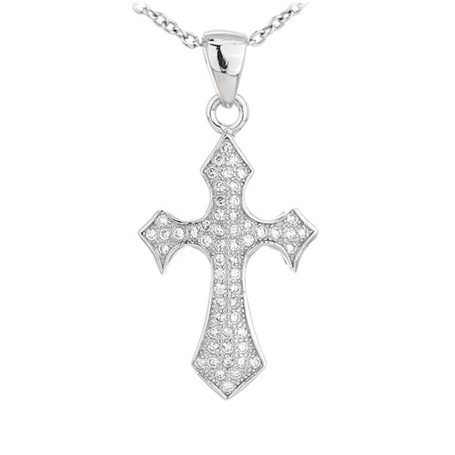 pendentif femme argent zirconium 8300988