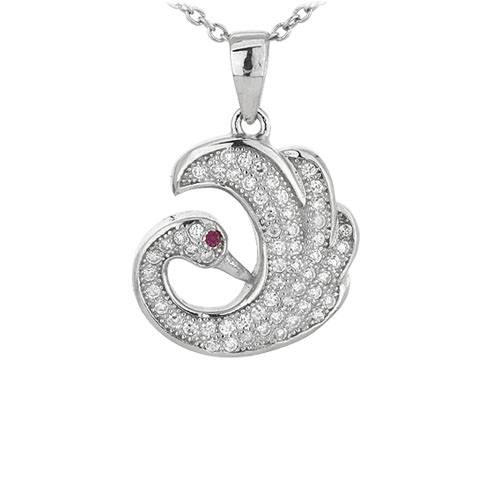 pendentif femme argent zirconium 8301053