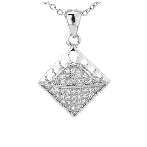 pendentif femme argent zirconium 8301096