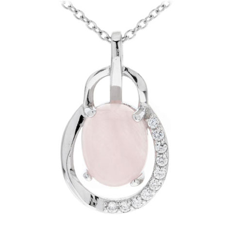 pendentif femme argent zirconium cristal 8300266