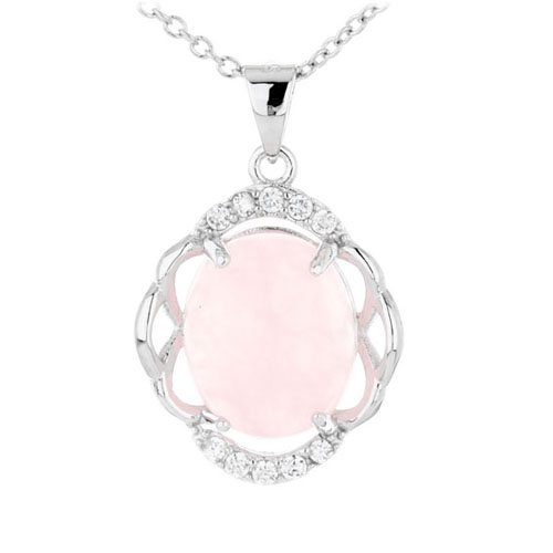 pendentif femme argent zirconium cristal 8300286