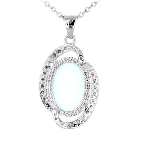 pendentif femme argent zirconium diamant 8300346 pic3