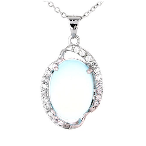pendentif femme argent zirconium diamant 8300346